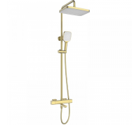 Душевая колонна Mixxus Premium VIRGO 009-J BRUSHED GOLD с термостатическим смесителем