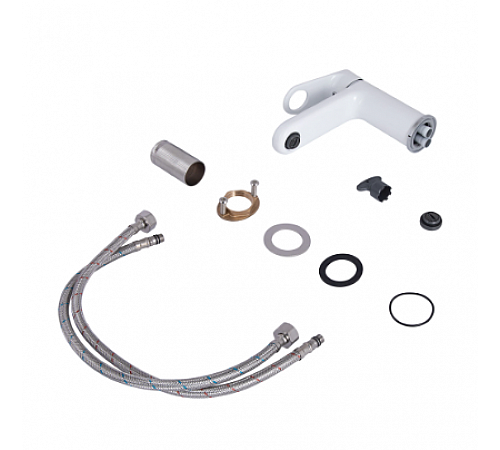 Змішувач для умивальника Jay Chrome/White Q-Tap (45551) Змішувач для умивальника Jay Chrome/White Q-Tap (45551)