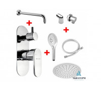Душевой гарнитур Aqua Rodos IMPERIAL набор для душа 2 (7 в 1) (AF-L3B073CP+J06+AP-RB007CP+AQUA+004СP+005CP+IM-FO3)