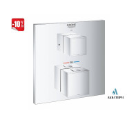 Верхняя часть с термостатом GROHE Cube для душа арт.24153000 хром