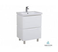 Тумба Aqua Rodos “Венеция” напольная 60см, (белый цвет), с умывальником “Frame”, 7091