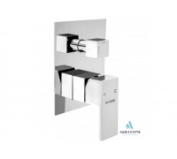 Смеситель скрытого монтажа Aqua Rodos "AF-L3B038CP" для ванны і душа с переключателем Avalon (1696)