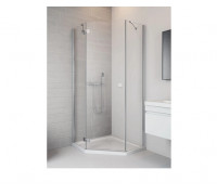 Душевая кабина RADAWAY Essenza New PTJ 90x90x200 (385010-01-01L+385050-01-01) пятиугольная, левая профиль хром