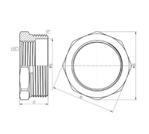 Футорка SD Forte 2''х1''1/2 НВ SF3745040