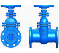 Чугунная задвижка с латунным уплотнением клина длинная Wato DN200 PN16