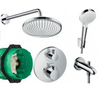Душова система прихованого монтажу Hansgrohe Ecostat 6 в 1 (20190006)