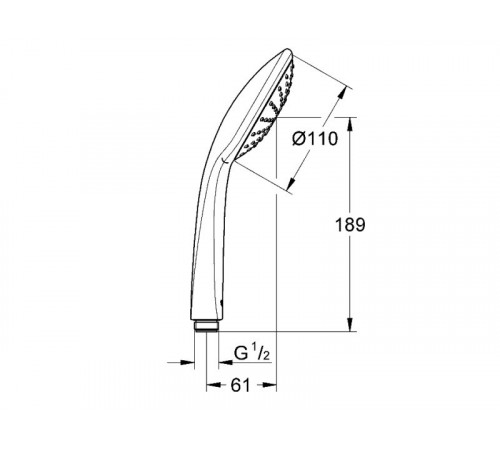 Ручний душ GROHE Euphoria 110 Mono арт.27265000 хром Ручний душ GROHE Euphoria 110 Mono арт.27265000 хром