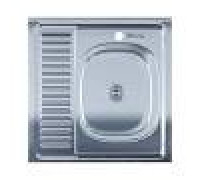 Мойка Imperial 600x600х175 / 180 накладная квадратная Decor 6060-R