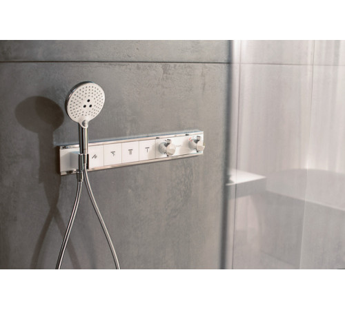 Ручной душ Hansgrohe Raindance Select S 120 3jet EcoSmart 9 л/мин, белый-хром (26531400)