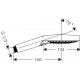 Ручной душ Hansgrohe Raindance Select S 120 3jet EcoSmart 9 л/мин, белый-хром (26531400)