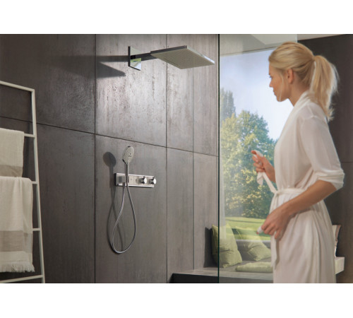Ручной душ Hansgrohe Raindance Select S 120 3jet EcoSmart 9 л/мин, белый-хром (26531400)