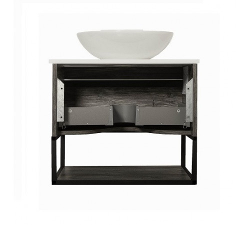 Тумба Aqua Rodos Loft-Iron (дуб морас) 65 см зі стільницею Loft-Iron (консольна), 12317