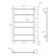 Полотенцесушитель Genesis Aqua Тristar square 800x530