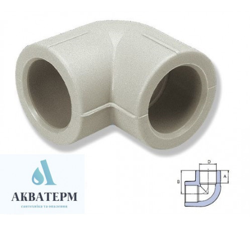 Кутник 90° Ekoplastik (Чехія) 16мм (SKO01690XX) Кутник 90° Ekoplastik (Чехія) 16мм (SKO01690XX)