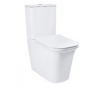 Унитаз-компакт Qtap Nando безобедочный с сиденьем Soft-close QT12221222AW