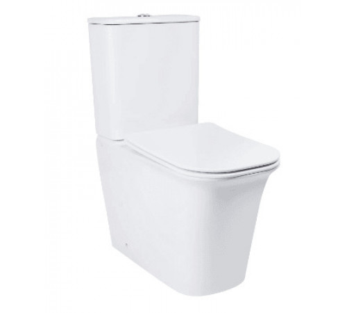 Унитаз-компакт Qtap Nando безобедочный с сиденьем Soft-close QT12221222AW Унитаз-компакт Qtap Nando безобедочный с сиденьем Soft-close QT12221222AW
