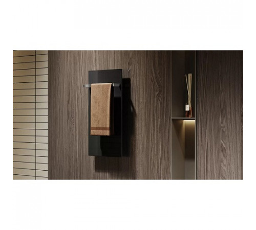 Полотенцесушитель электрический стеклянный ONYX 1S black (кнопочной)