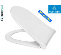 Сидение полипропиленовое Верона Slim быстросъемное для унитаза, SoloPlast СПД-12, 346х442мм