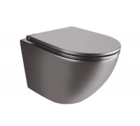 Подвесной унитаз Qtap Robin New безобедочный с сиденьем Soft-close QT1333046ENRMB