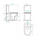 Унитаз-компакт Koller Pool ORION с сиденьем Soft Close (OR-0650-RC-C + OR-0650-RC-T)