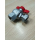Кульовий кутовий кран Giacomini 3/4"х3/4" рВ-рВ, з накидною гайкою, хромований