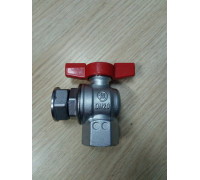Шаровой угловой кран Giacomini 3/4 "х3 / 4" РВ-рО, с накидной гайкой, хромированный