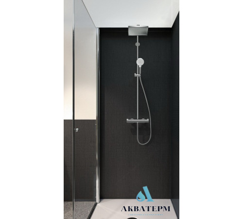 Душовий набір Hansgrohe Crometta E Showerpipe 240 1jet з термостатом (Німеччина) (27271000) Душовий набір Hansgrohe Crometta E Showerpipe 240 1jet з термостатом (Німеччина) (27271000)