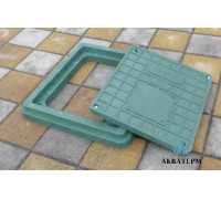 Люк садовый 494×544мм Fluger Plast зелёный
