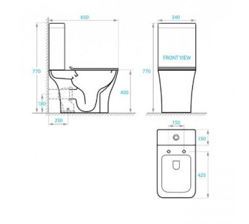 Унитаз-компакт Koller Pool TREND с сиденьем Soft Close (TR-0650-RC-C+TR-0650-RC-T) Унитаз-компакт Koller Pool TREND с сиденьем Soft Close (TR-0650-RC-C+TR-0650-RC-T)