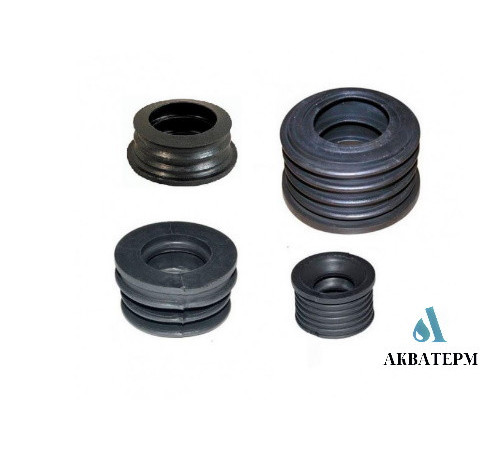 Переход резиновый Ø50/32мм Fluger Plast чёрный Переход резиновый Ø50/32мм Fluger Plast чёрный