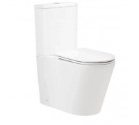 Унитаз-компакт Qtap Scorpio безобедочный Ultra Quiet с сиденьем Soft-close QT14222125AUQW