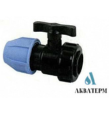 Кран кульовий ПНД Vsplast 25*3/4'' ВР 6002