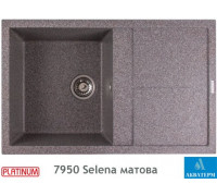 Гранитная кухонная мойка Platinum 7950 Selena матовая Микс