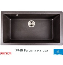 Гранитная кухонная мойка Platinum 7945 Paruana матовая Гренадин