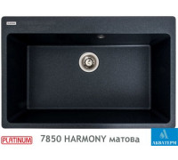 Гранитная кухонная мойка Platinum 7850 Bogema матовая Антрацит