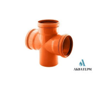 Хрестовина Ø160 / 160 / 160 х 90° кутова зовнішня Fluger Plast