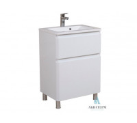 Тумба Aqua Rodos АКЦЕНТ 60см + Раковина АЛЬФА (7761)