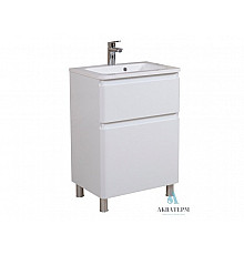 Тумба Aqua Rodos АКЦЕНТ 60см + Раковина АЛЬФА (7761)