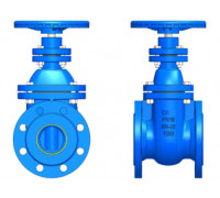 Чавунна засувка з латунним ущільненням клина коротка Wato DN250 PN16