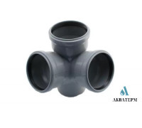 Крестовина Ø110 / 110 / 110 х 90° угловая Fluger Plast