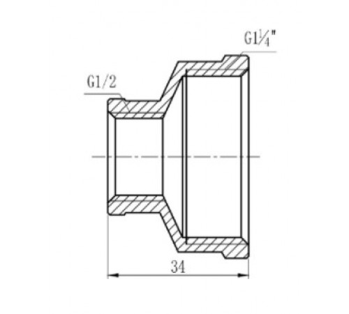 Муфта редукционная SD Forte 1"1/4 х 1/2" ВВ SF3573215