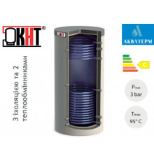 Аккумуляционная емкость с нижним и верхним теплообменниками KHT ЕА-11-2500 в изоляции 80 мм