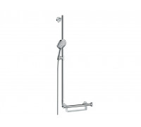 Душевой набор Hansgrohe Raindance Select S 120 / штанга Unica Comfort 1,10 м, левосторонний, хром-белый (26324400)