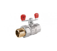 Кран кульовий Armatura  1/2" ВЗ з американкою (ручка метелик)