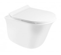 Подвесной унитаз Qtap Virgo безобедочный с сиденьем Soft-close QT1833051ERW