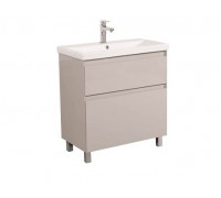 Тумба Aqua Rodos Элит (мокко глянец) с умывальником Elite (напольная) 80 см, 11298