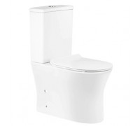 Унитаз-компакт Qtap Virgo безобедочный с сиденьем Soft-close QT18222169ARW