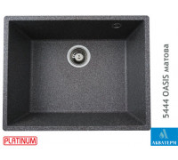 Гранитная кухонная мойка Platinum 5444 OASIS матовая Микс