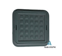 Люк квадратный смотровой 300×300мм Fluger Plast черный
