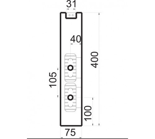 Настенный конвектор Polvax W.KEM.75.2250.400